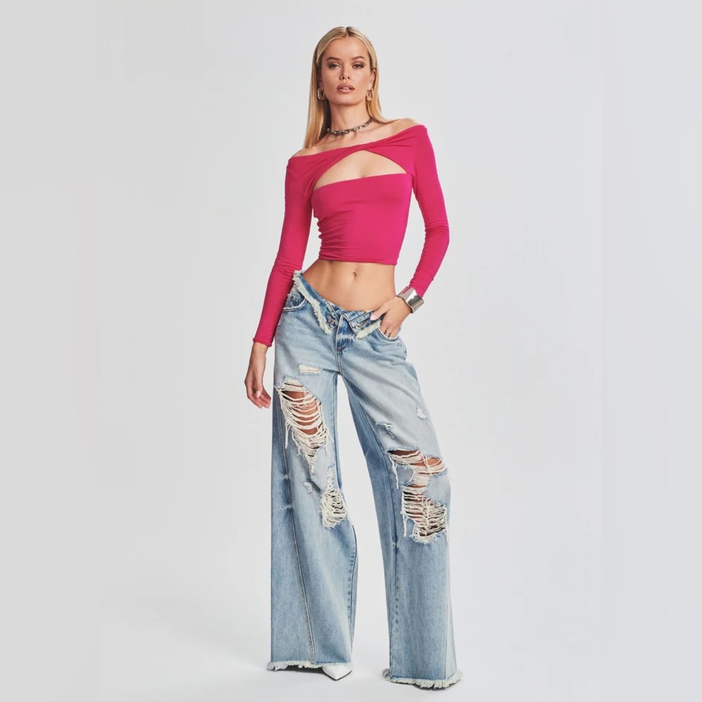 SER.O.YA Ollie Wide Leg Jeans Coastline